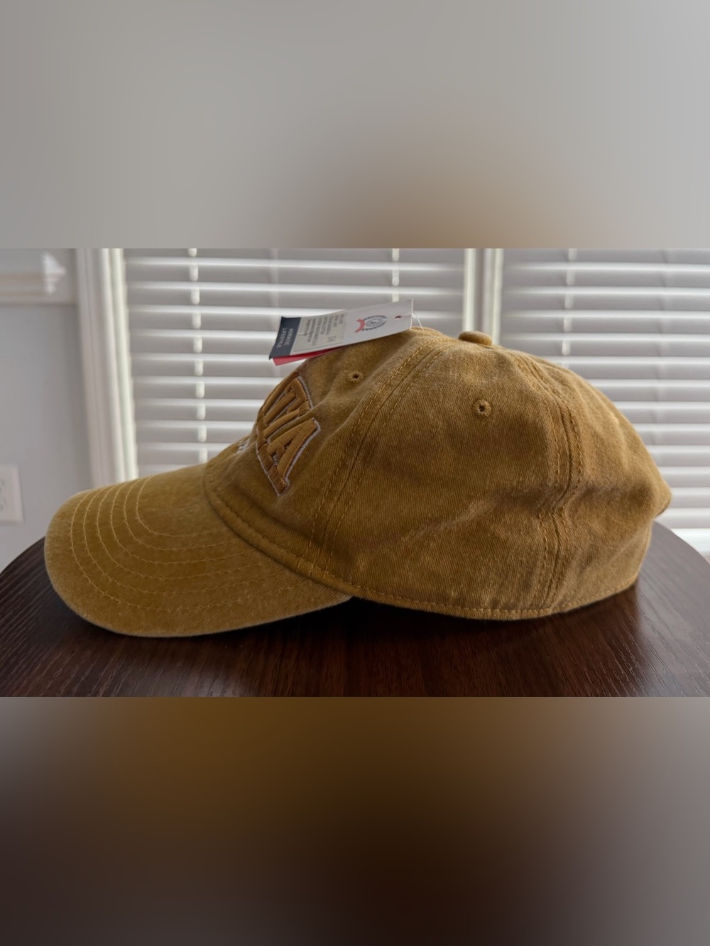 Croatia EST.1991 Embroidered Baseball Cap - Mustard Yellow - Picture 2 of 5